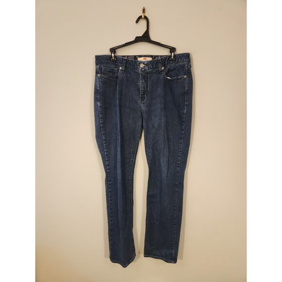 Levi's 525 Jeans Womens 14M 14 34 X 29.5 Blue Perfect Waist Straight Leg - Picture 4 of 15